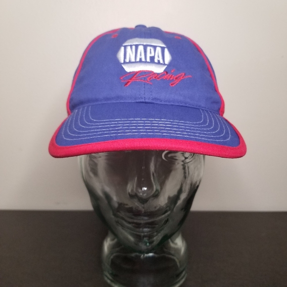 NAPA Racing Cap Hat Blue Red Vtg #28 #24 Intrepid - Picture 1 of 10